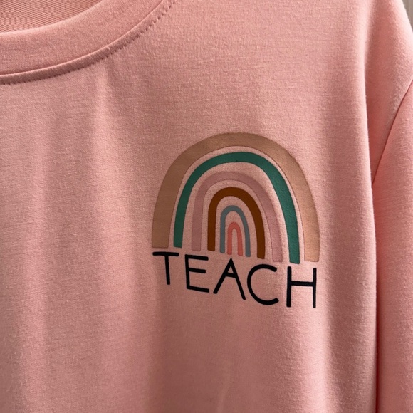 Pink 'Teach' Sweatshirt - Picture 2 of 7